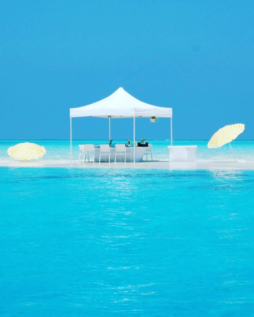 Sandbank-Picknick